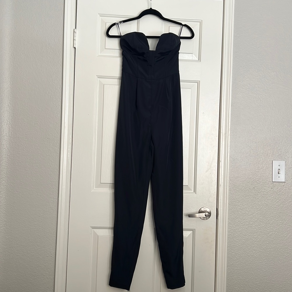 Keepsake Strapless Jumpsuit | Dark Blue | XS
